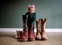 Danielle, Josh & Oaklynn Newborn  Family Shoot