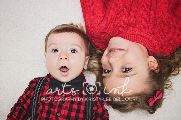 In-home Family Holiday Portraits