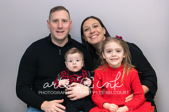 In-home Family Holiday Portraits